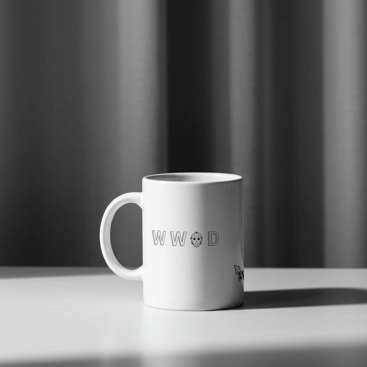What Would Jason Do? Mug – Ch, Ch, Ch; Ah, Ah, Ah