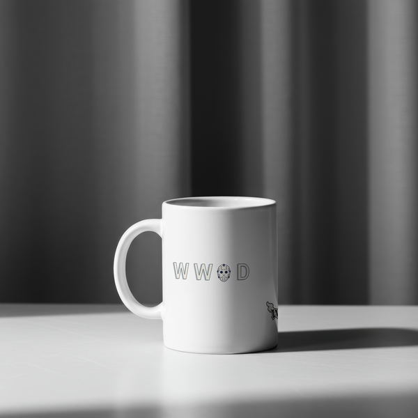 What Would Jason Do? Mug – Ch, Ch, Ch; Ah, Ah, Ah