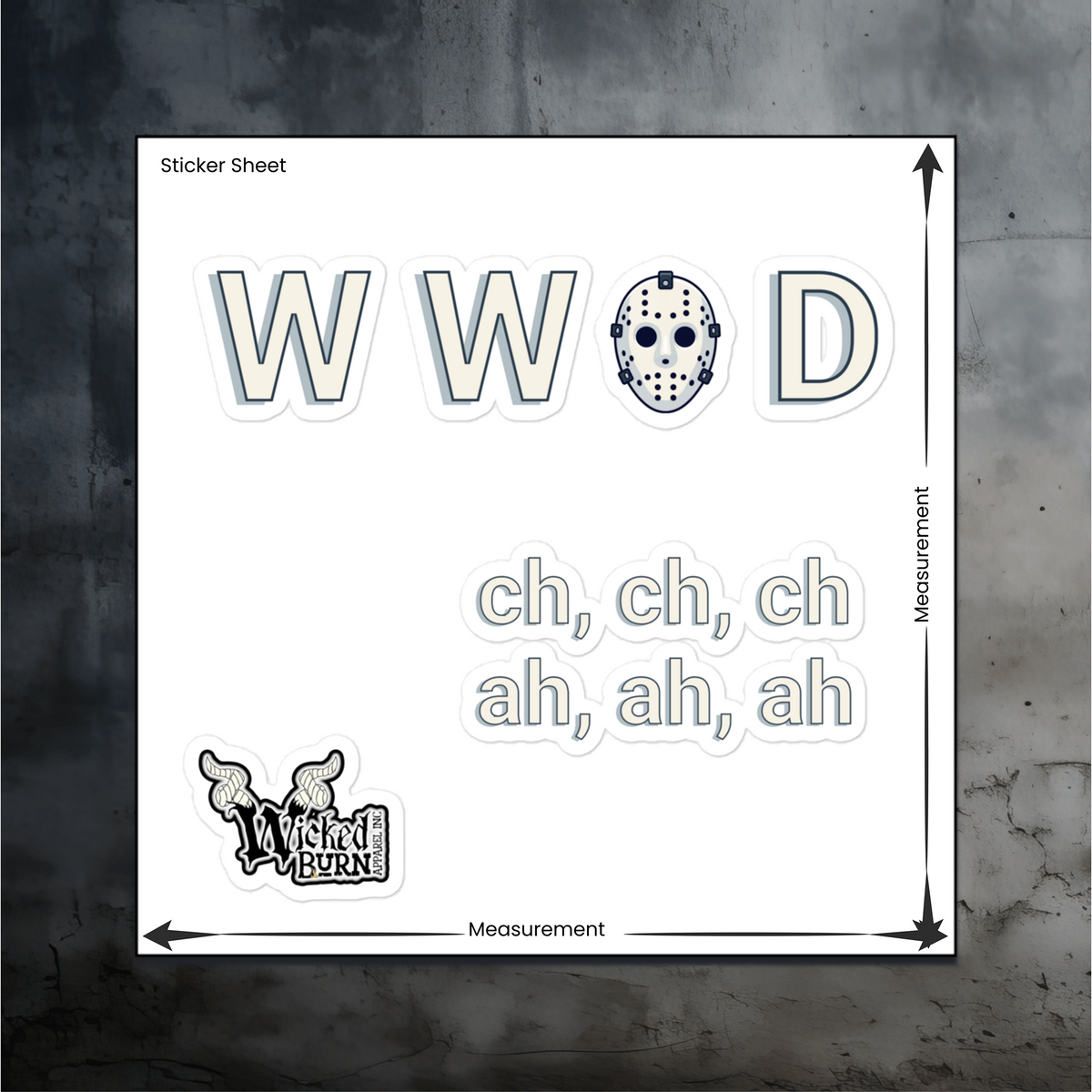What Would Jason Do? Sticker Pack – Ch, Ch, Ch; Ah, Ah, Ah