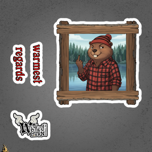 Warmest Regards Beaver Sticker Pack
