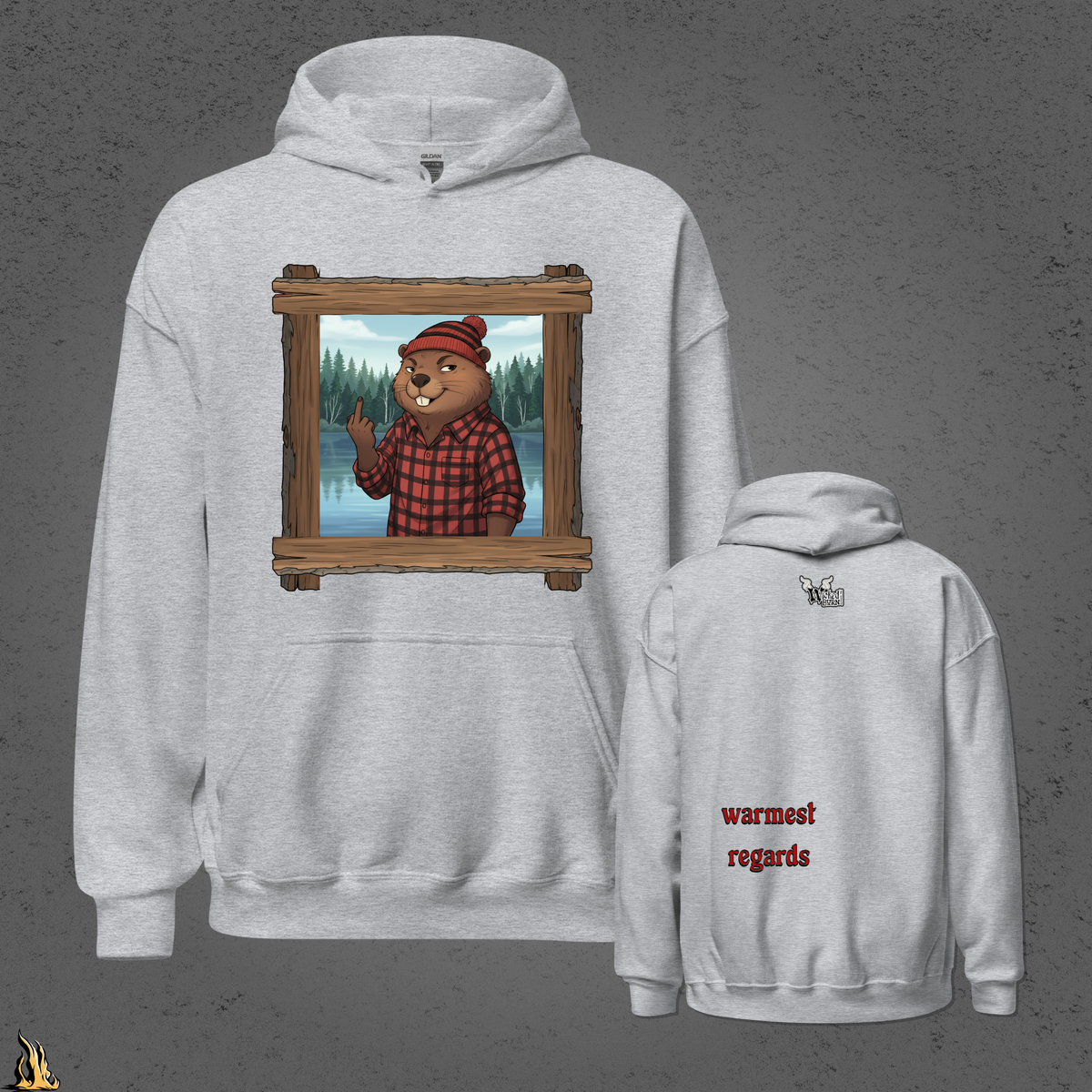 Warmest Regards Beaver Unisex Hoodie