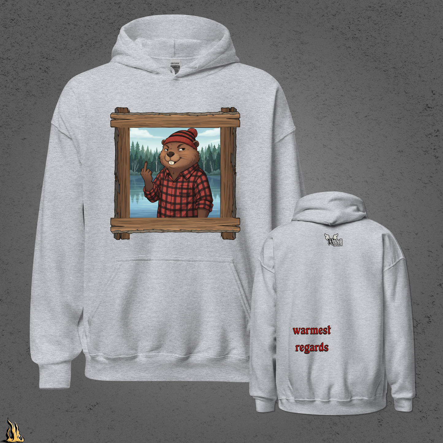 Warmest Regards Beaver Unisex Hoodie