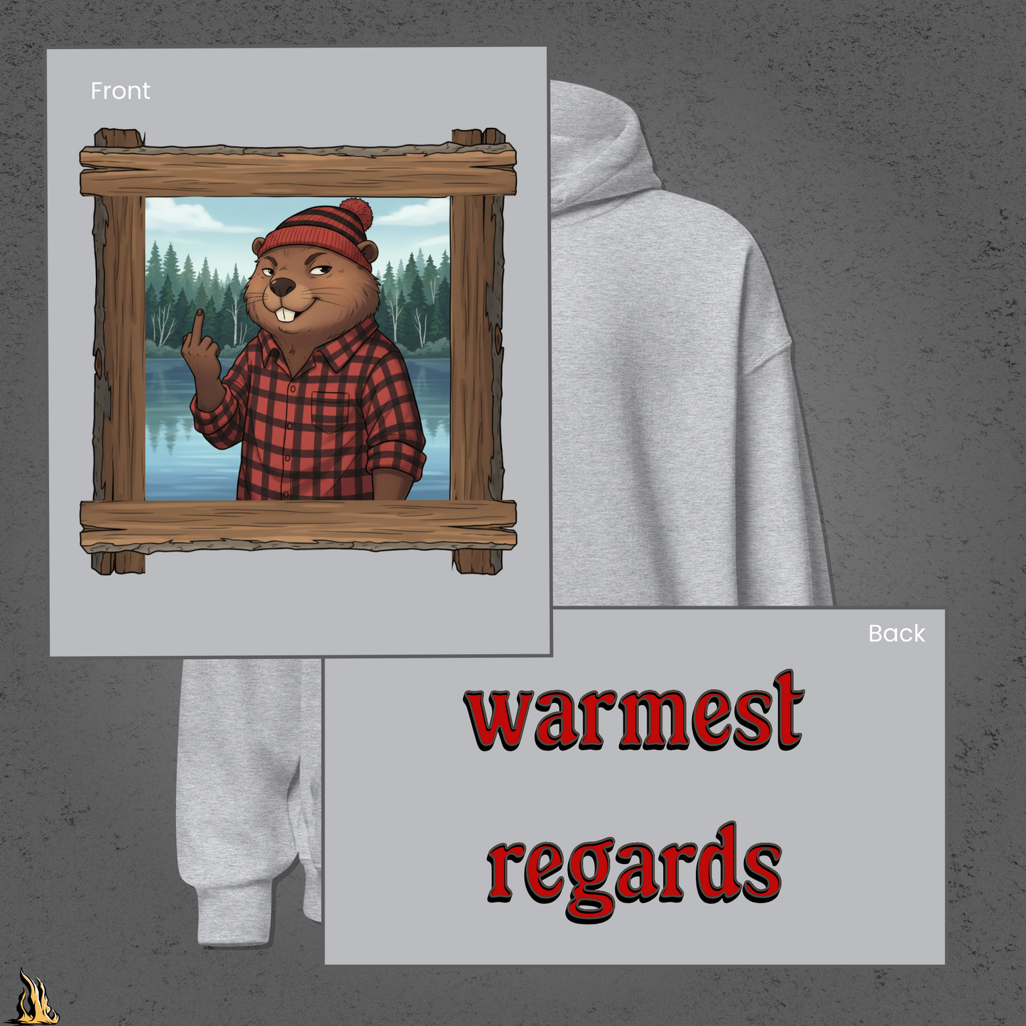 Warmest Regards Beaver Unisex Hoodie