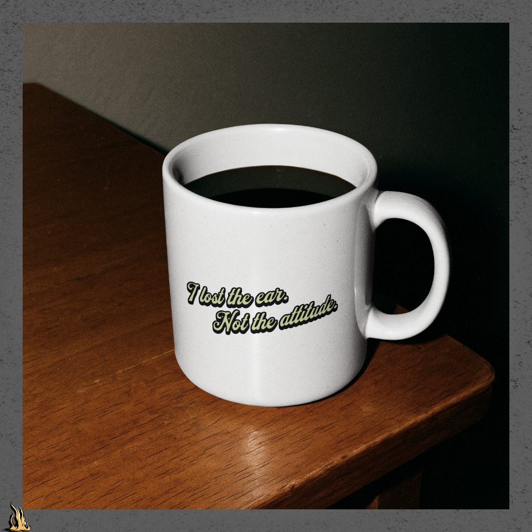 Tougher Than a One-Eared Alley Cat Funny Coffee Mug