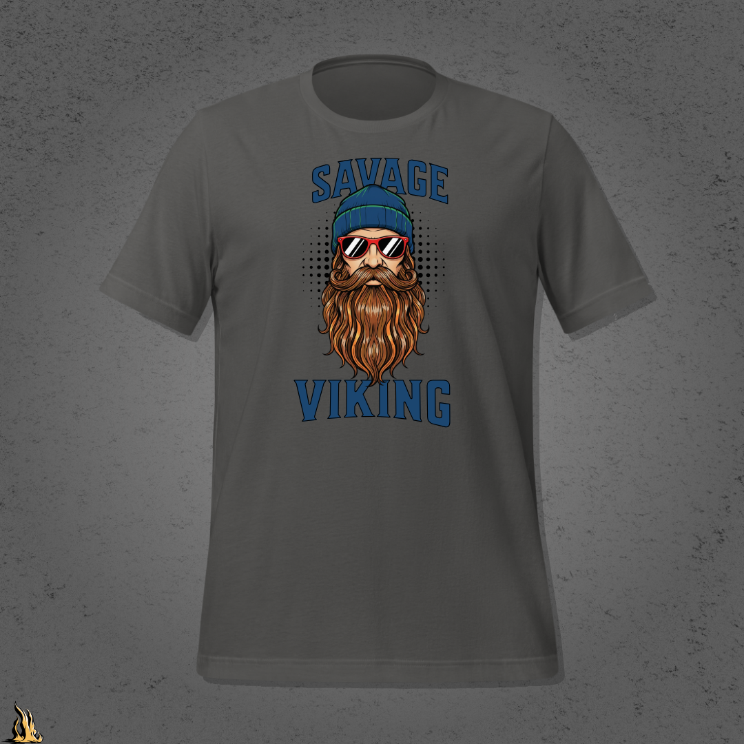 Savage Viking Graphic Unisex T-Shirt – Frostfire Edition