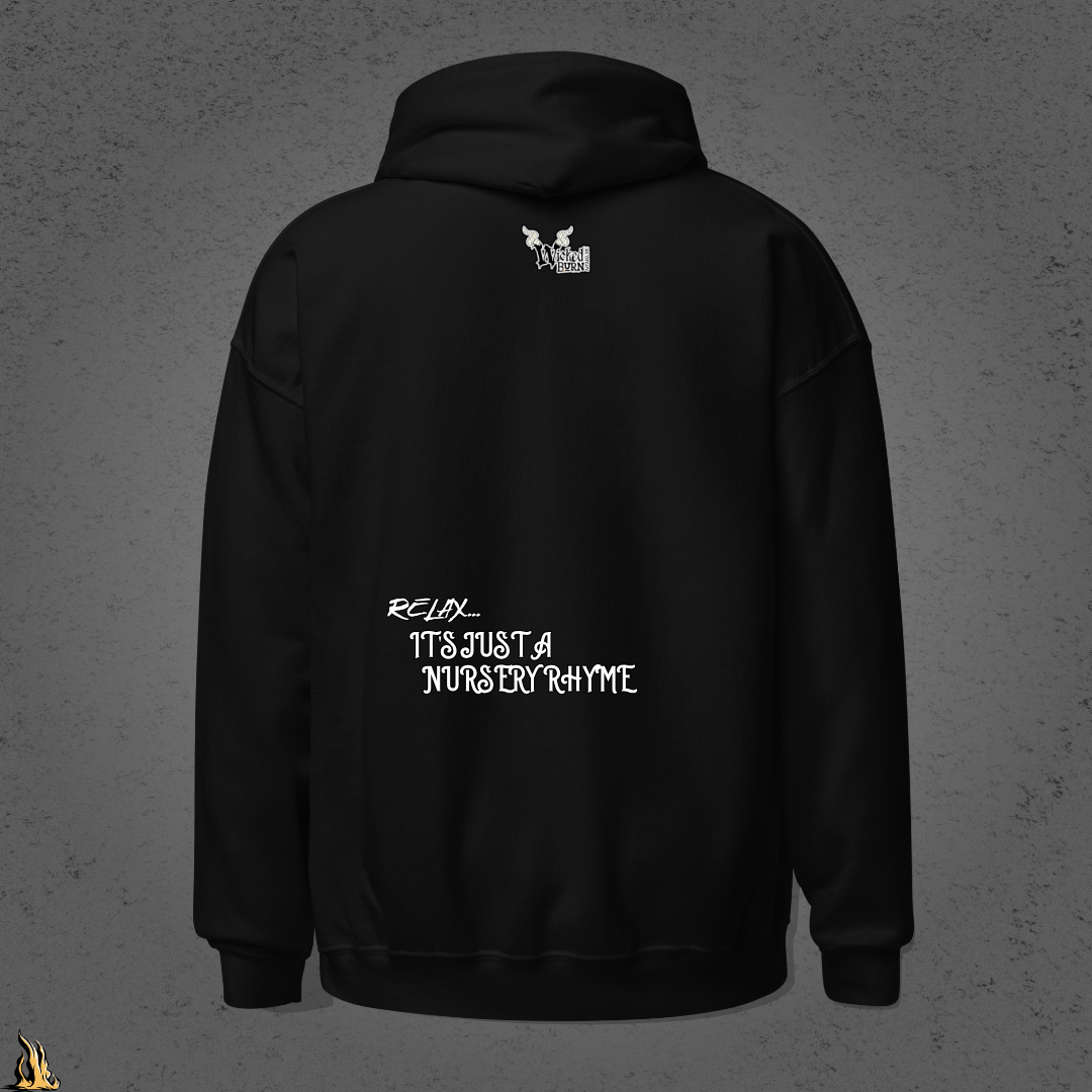 Hush Now... It's Just a Nursery Rhyme | Gothic Plague Doctor Horror Unisex Hoodie