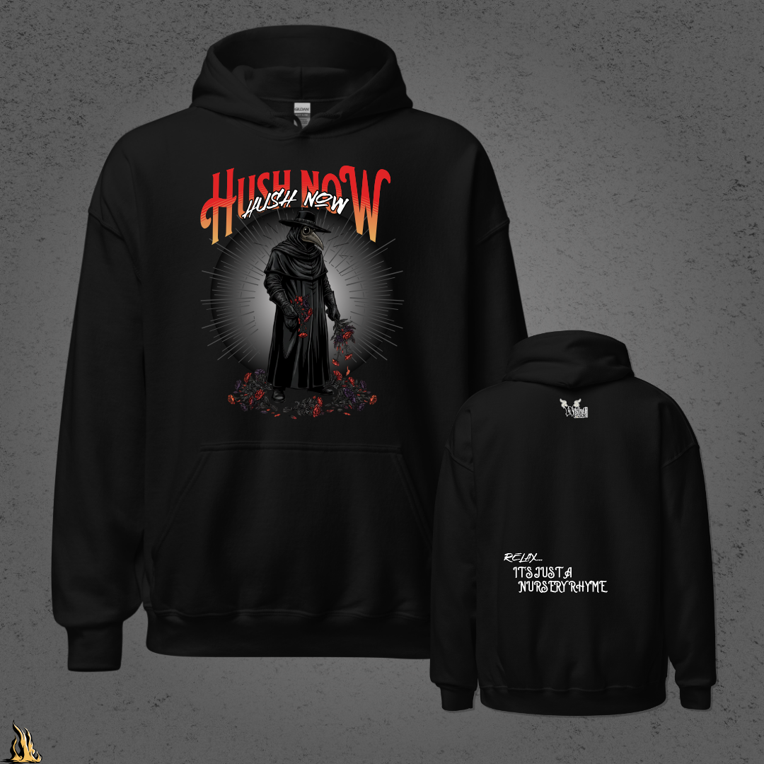 Hush Now... It's Just a Nursery Rhyme | Gothic Plague Doctor Horror Unisex Hoodie