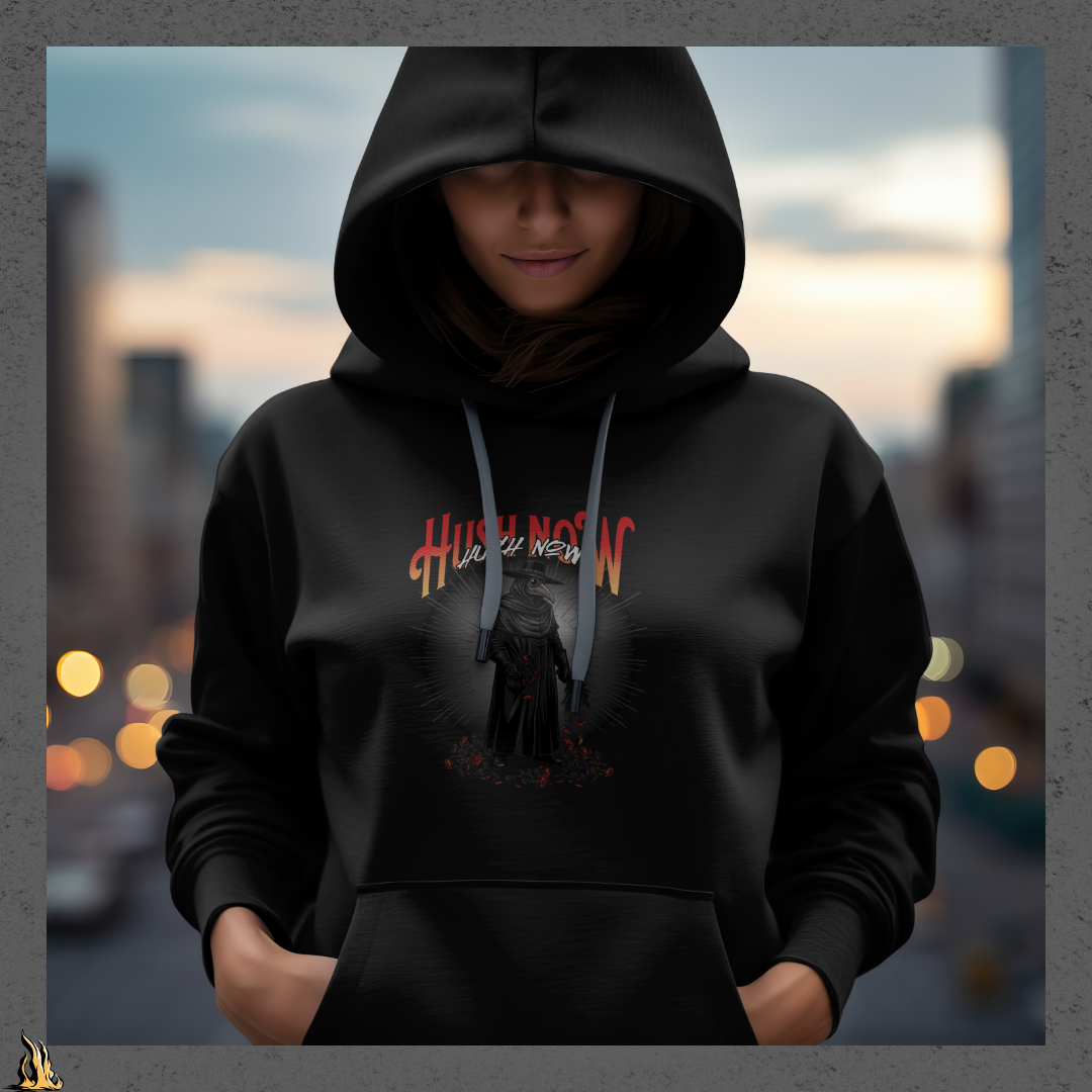 Hush Now... It's Just a Nursery Rhyme | Gothic Plague Doctor Horror Unisex Hoodie