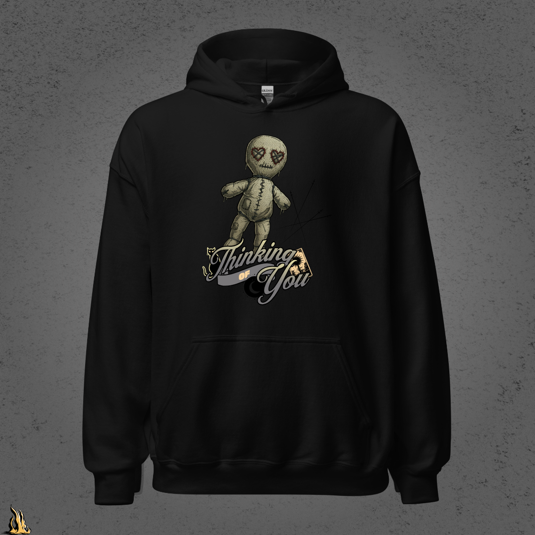 Thinking of You | Funny Gothic Voodoo Doll Unisex Hoodie
