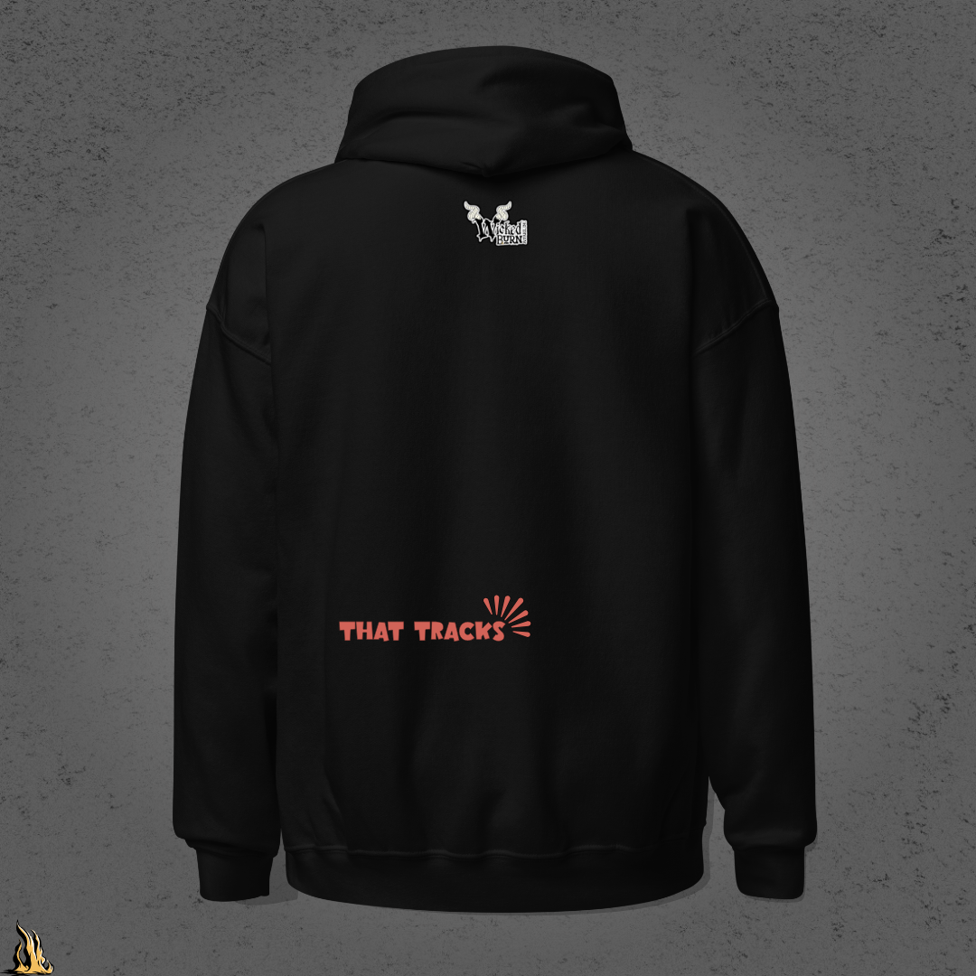 Woulda Coulda Shoulda... That Tracks | Funny Sarcastic Unisex Hoodie | Retro Humour Sweatshirt