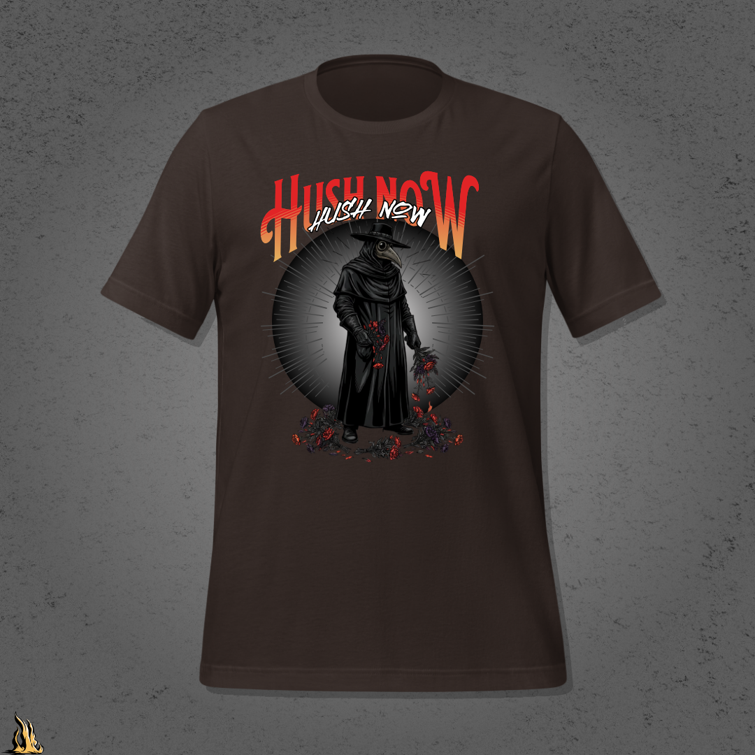 Hush Now... It's Just a Nursery Rhyme | Dark Plague Doctor Horror T-Shirt
