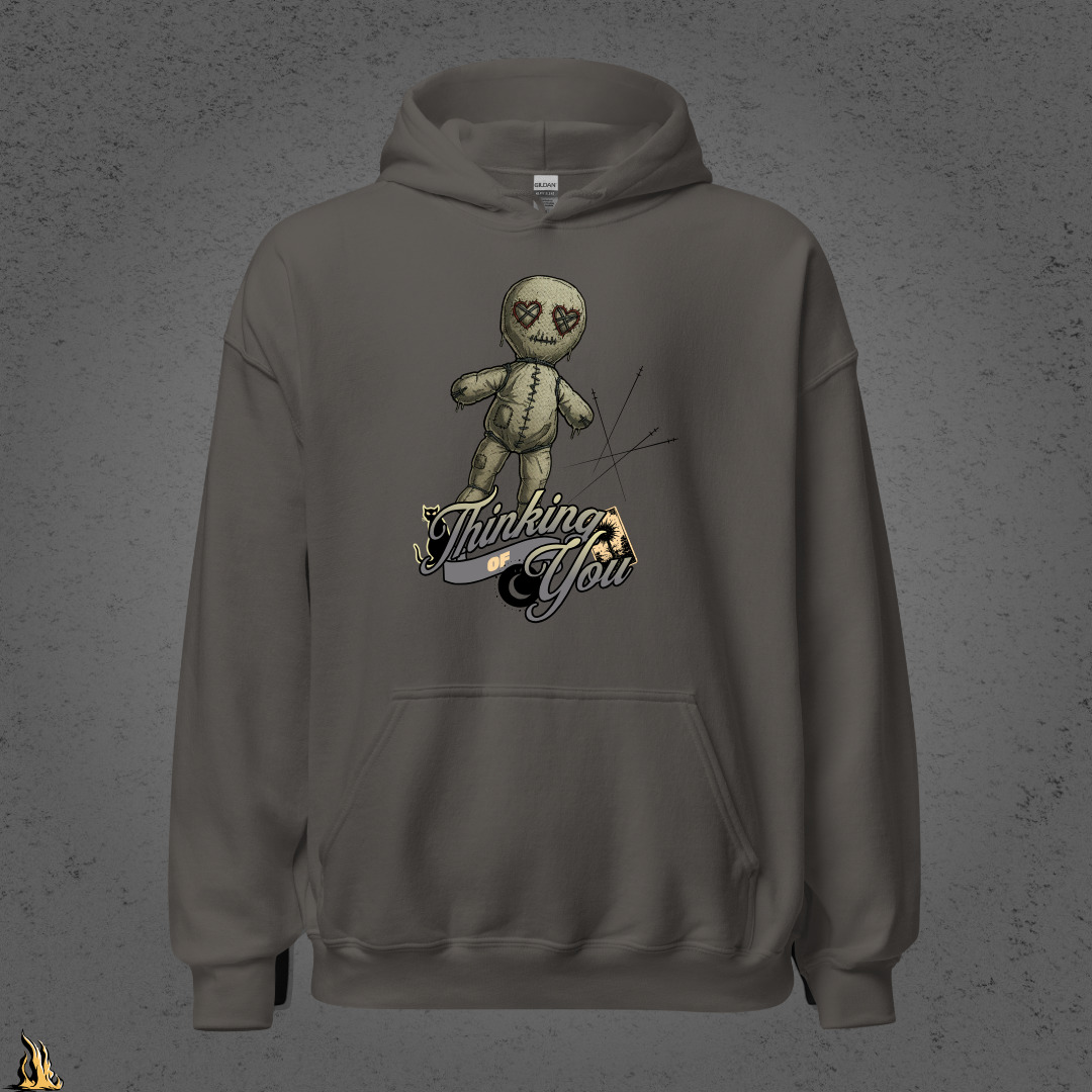 Thinking of You | Funny Gothic Voodoo Doll Unisex Hoodie