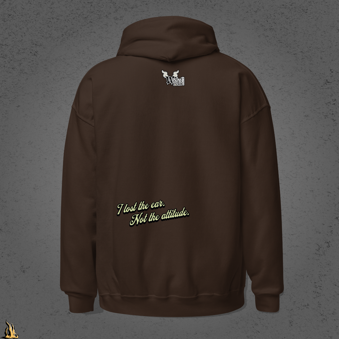 Tougher Than a One-Eared Farm Cat Unisex Graphic Hoodie