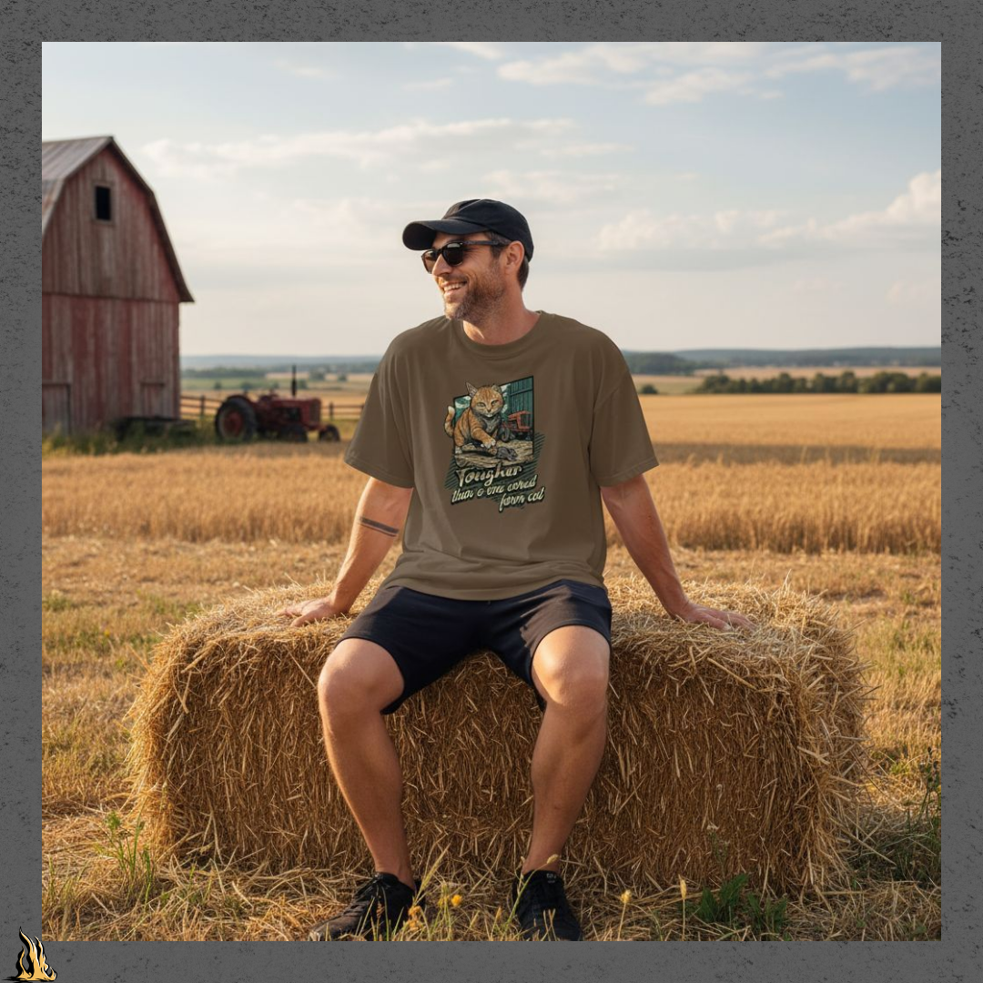 Tougher Than a One-Eared Farm Cat Unisex Graphic T-Shirt