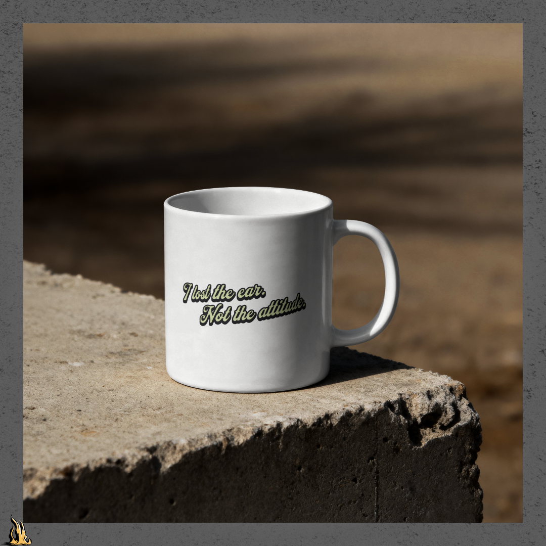 Tougher Than a One-Eared Farm Cat Funny Coffee Mug