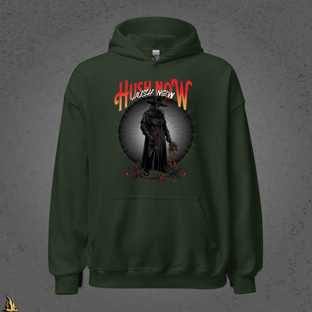 Hush Now... It's Just a Nursery Rhyme | Gothic Plague Doctor Horror Unisex Hoodie