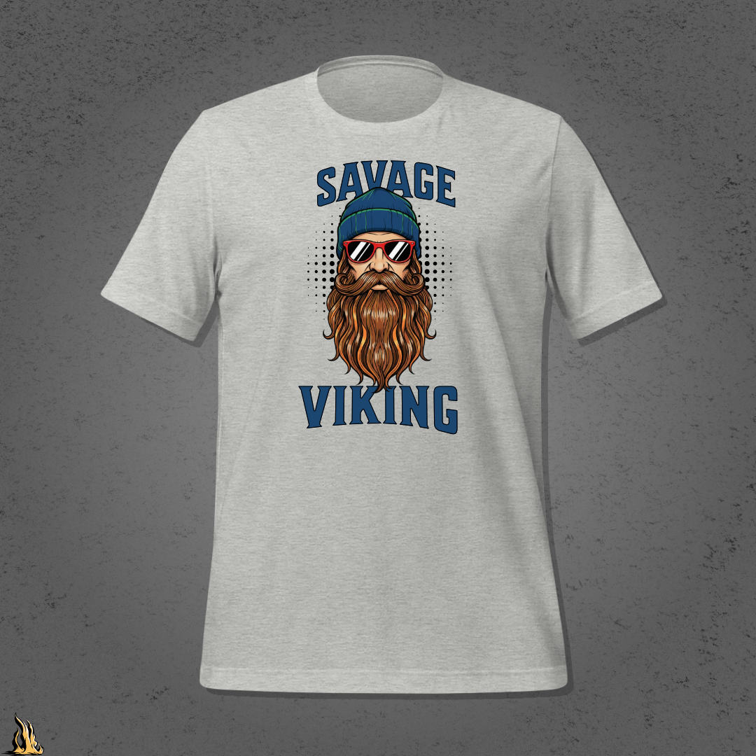 Savage Viking Graphic Unisex T-Shirt – Frostfire Edition