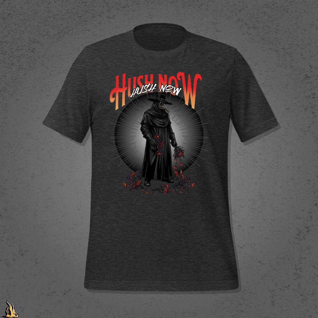 Hush Now... It's Just a Nursery Rhyme | Dark Plague Doctor Horror T-Shirt