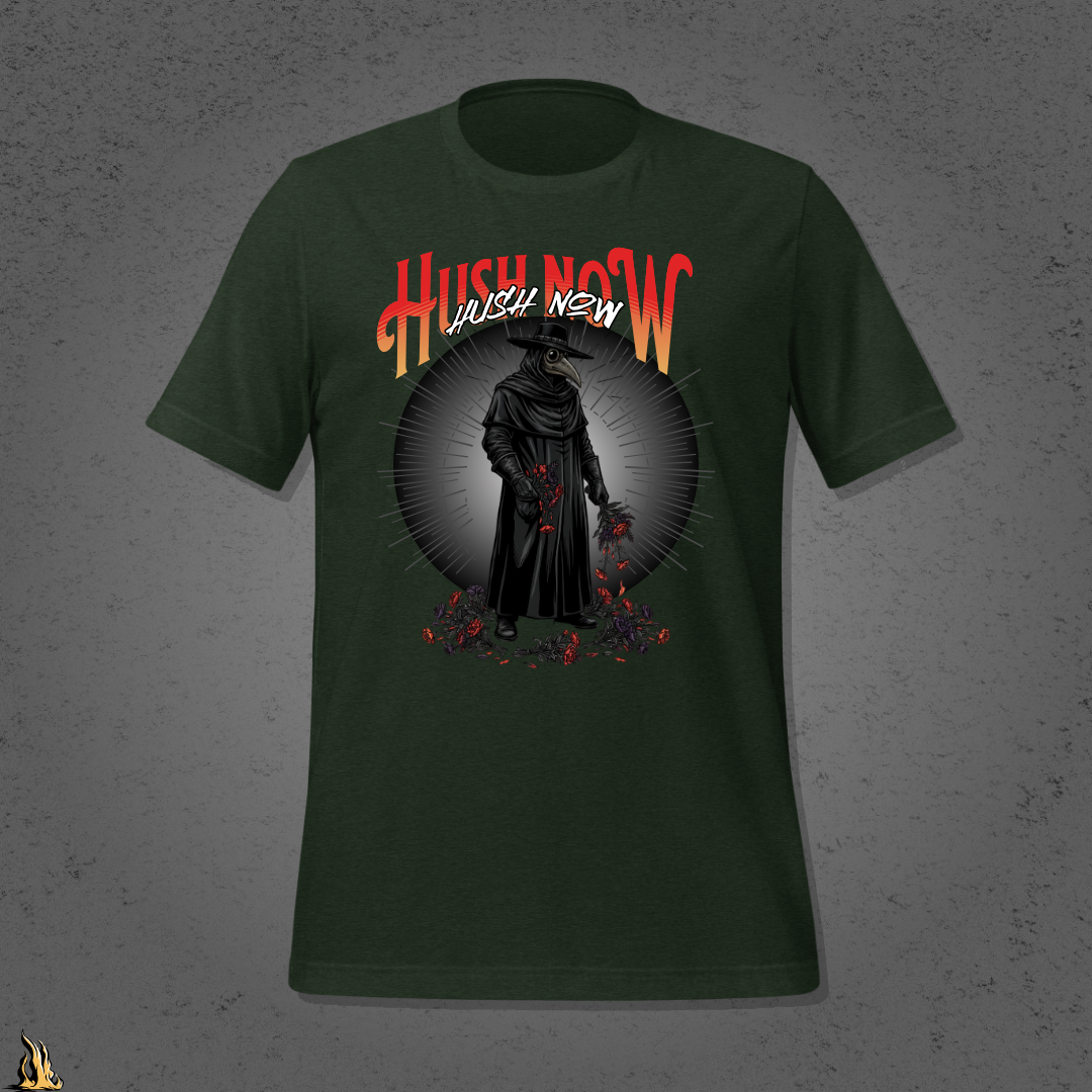 Hush Now... It's Just a Nursery Rhyme | Dark Plague Doctor Horror T-Shirt