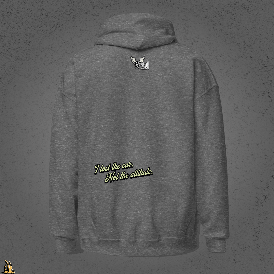 Tougher Than a One-Eared Alley Cat Unisex Graphic Hoodie