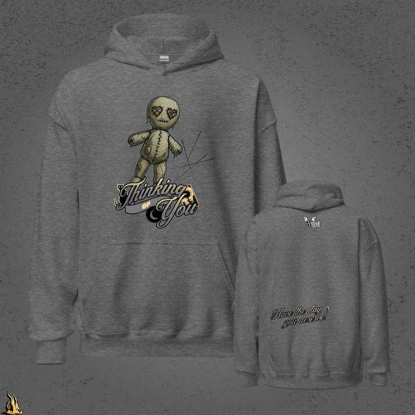 Thinking of You | Funny Gothic Voodoo Doll Unisex Hoodie