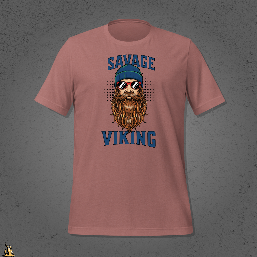 Savage Viking Graphic Unisex T-Shirt – Frostfire Edition