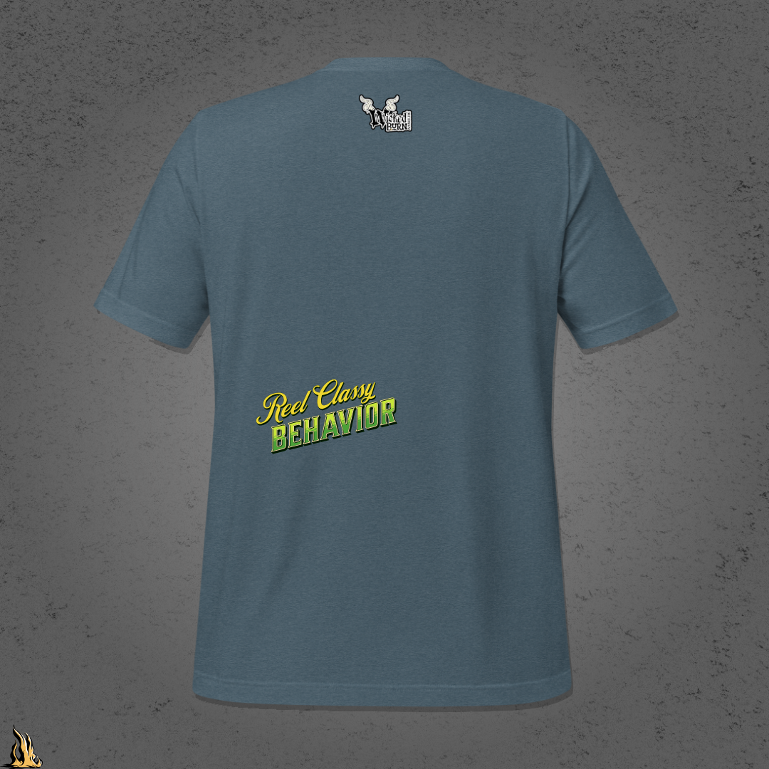 Caught Hookin' - Funny Fishing Graphic Unisex T-Shirt