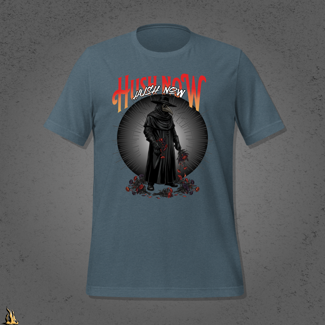 Hush Now... It's Just a Nursery Rhyme | Dark Plague Doctor Horror T-Shirt