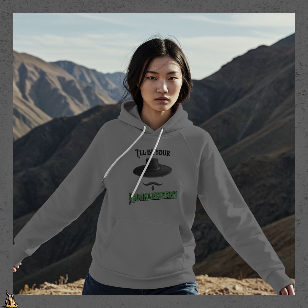 I'll Be Your Huckleberry Sarcastic Cowboy Graphic Unisex Hoodie