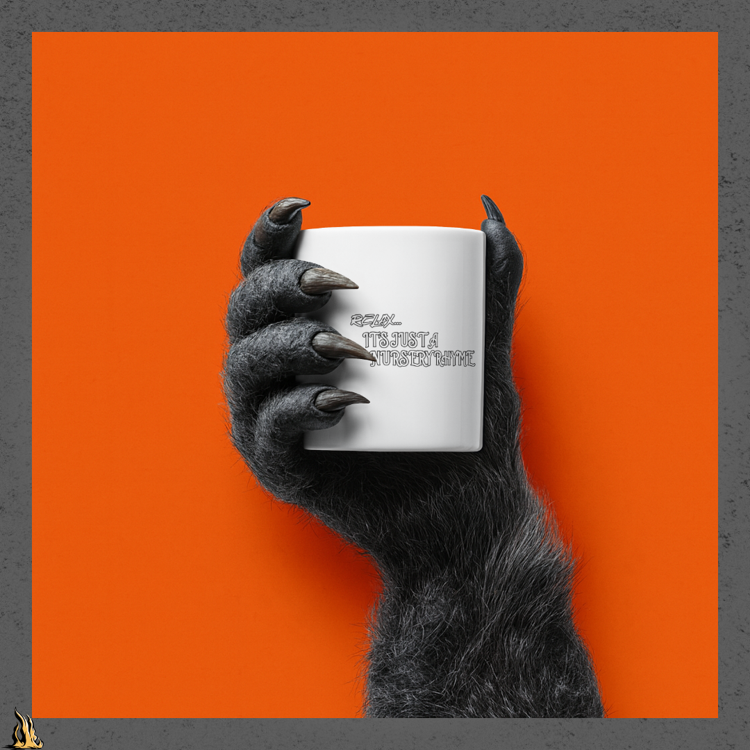 Hush Now... It's Just a Nursery Rhyme | Gothic Plague Doctor Coffee Mug