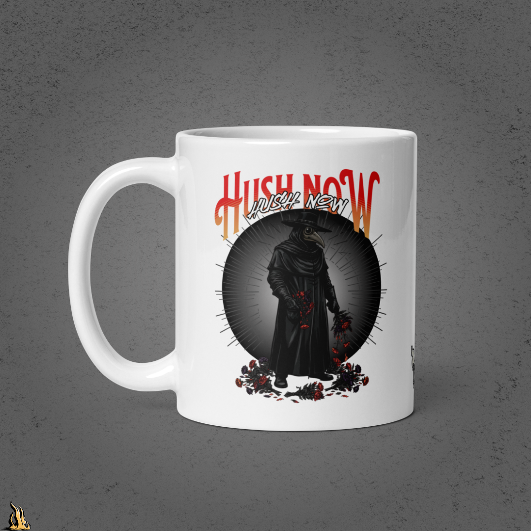 Hush Now... It's Just a Nursery Rhyme | Gothic Plague Doctor Coffee Mug