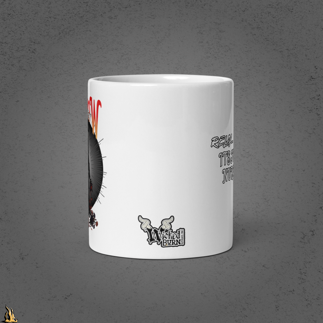 Hush Now... It's Just a Nursery Rhyme | Gothic Plague Doctor Coffee Mug