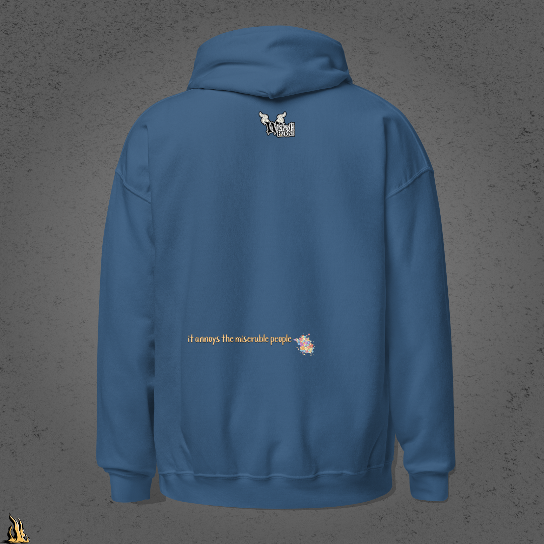 I Enjoy Being Positive | Cute Sarcastic Jackalope Unisex Hoodie