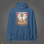 I Enjoy Being Positive | Cute Sarcastic Jackalope Unisex Hoodie 1