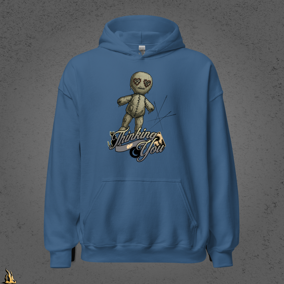Thinking of You | Funny Gothic Voodoo Doll Unisex Hoodie