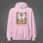 I Enjoy Being Positive | Cute Sarcastic Jackalope Unisex Hoodie 15