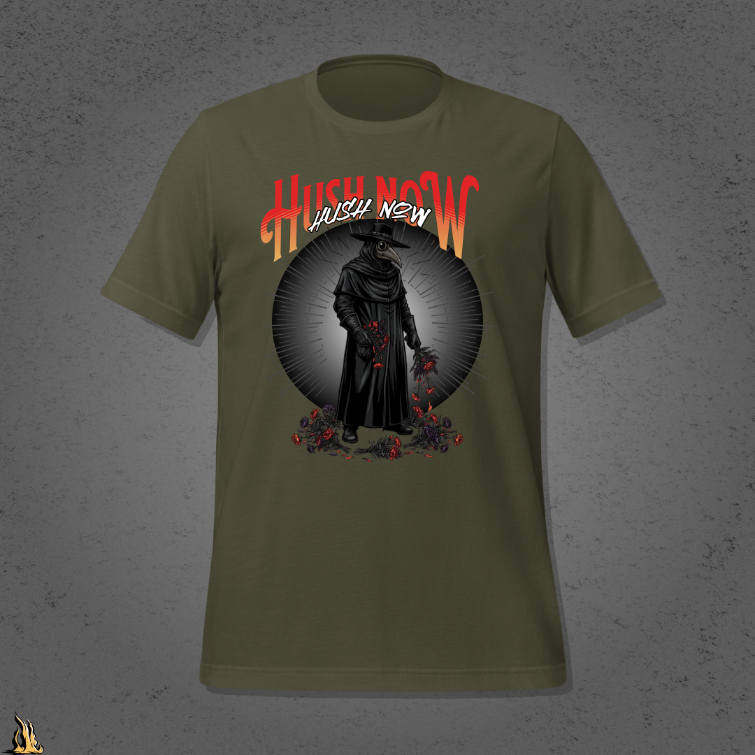 Hush Now... It's Just a Nursery Rhyme | Dark Plague Doctor Horror T-Shirt