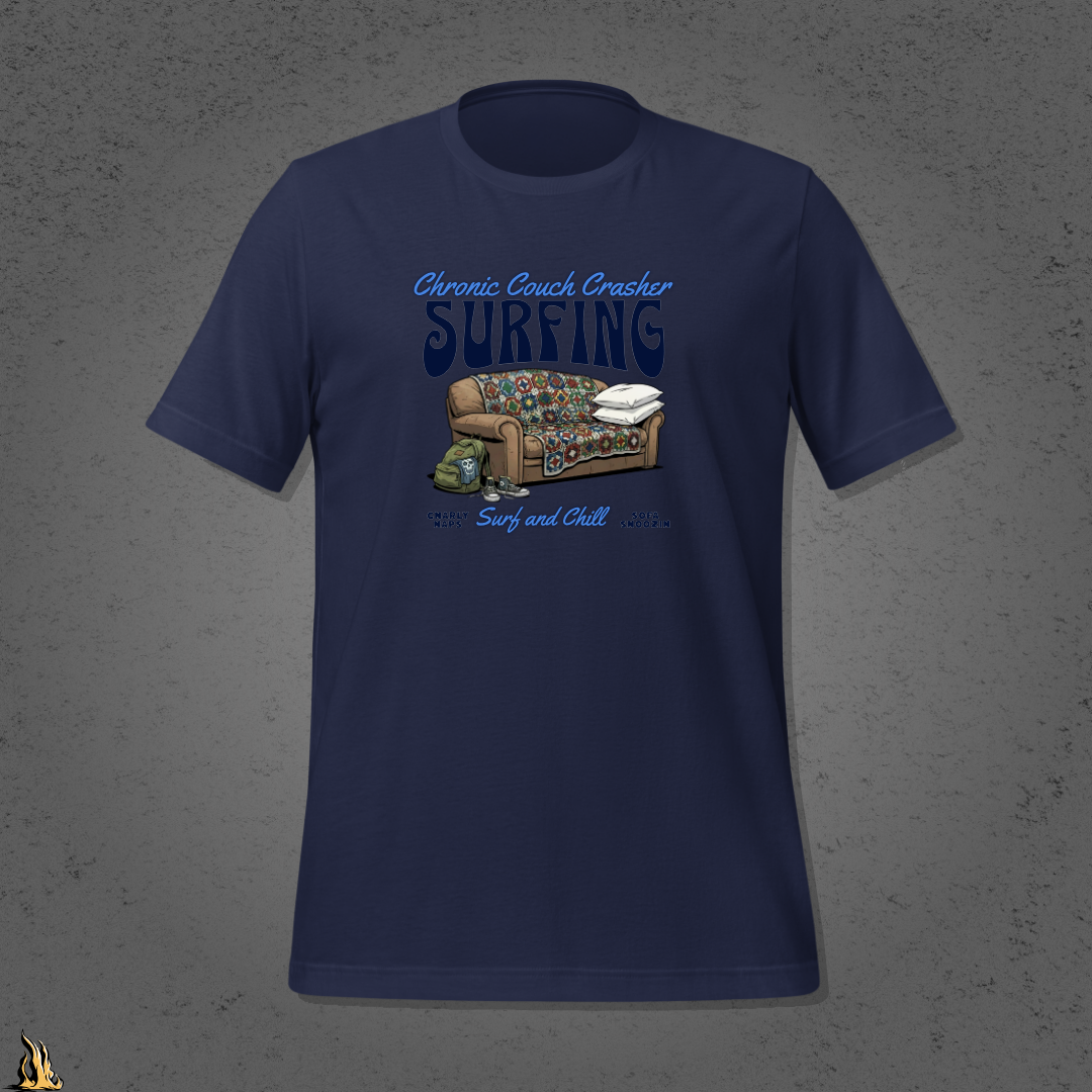 Chronic Couch Surfer - Funny Couch Potato Unisex T-Shirt
