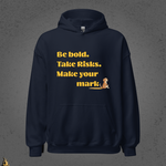 Be Bold. Take Risks. Make Your Mark. | Funny Dog Butt Scoot Sarcastic Unisex Hoodie 8