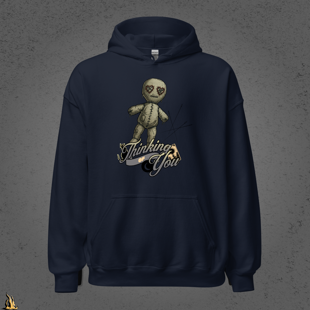 Thinking of You | Funny Gothic Voodoo Doll Unisex Hoodie