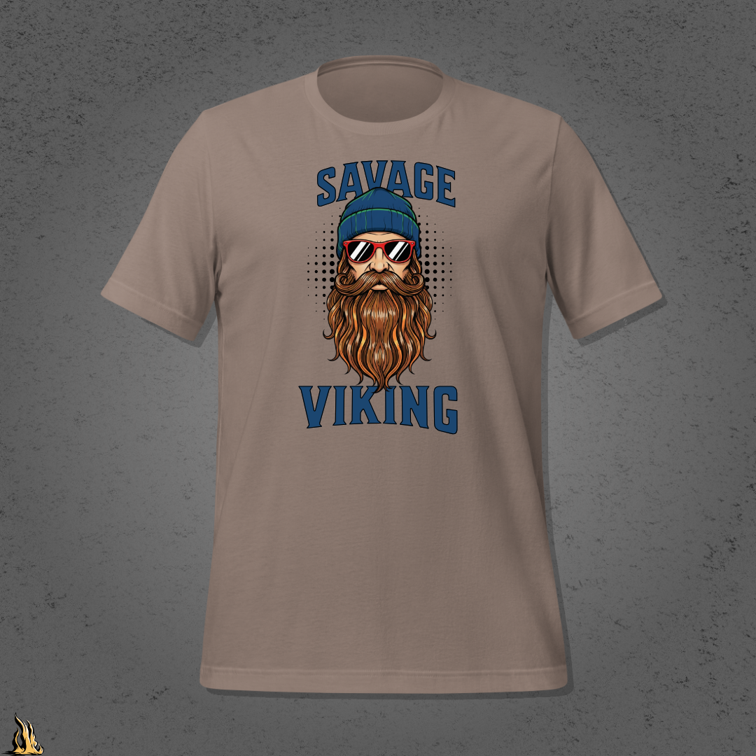 Savage Viking Graphic Unisex T-Shirt – Frostfire Edition