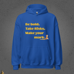 Be Bold. Take Risks. Make Your Mark. | Funny Dog Butt Scoot Sarcastic Unisex Hoodie 11