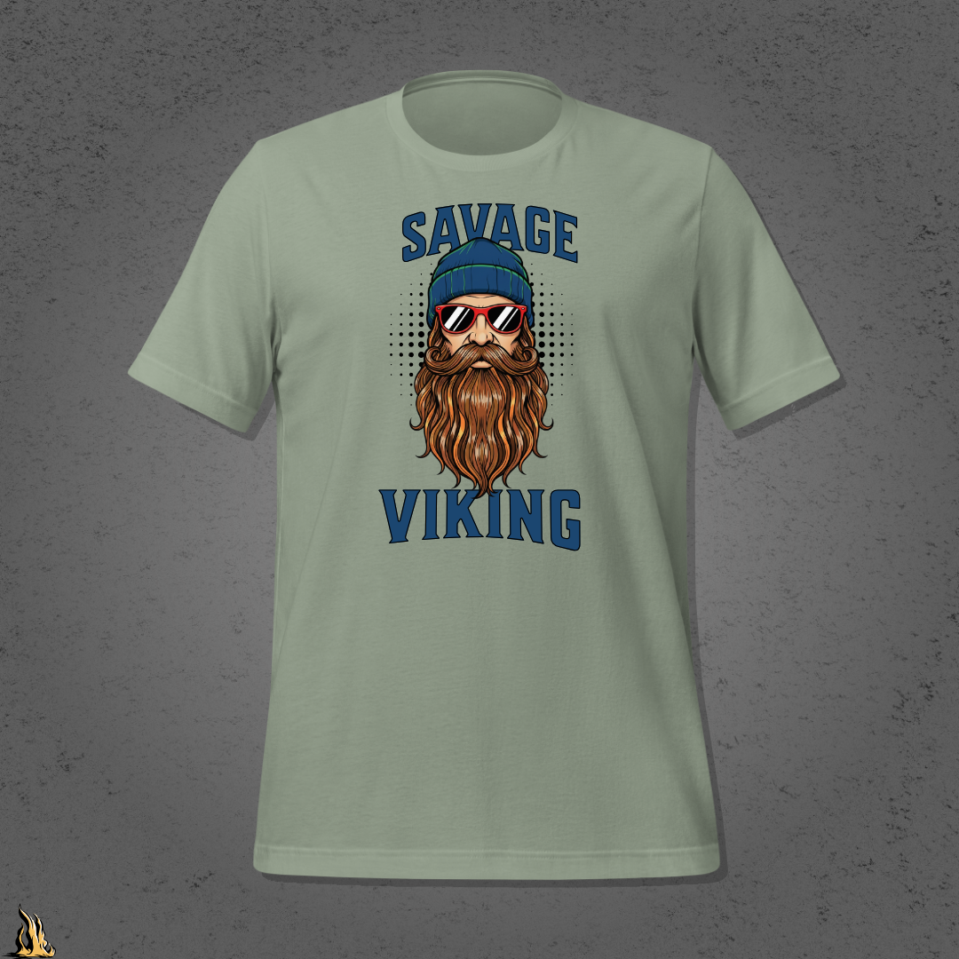 Savage Viking Graphic Unisex T-Shirt – Frostfire Edition