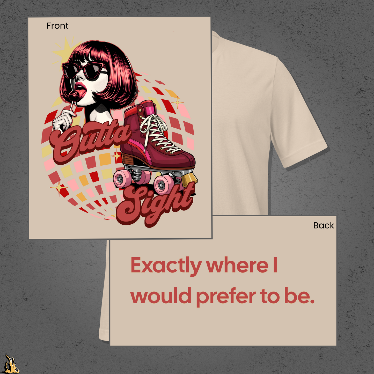 Outta Sight Retro 70s Introvert Unisex T-shirt
