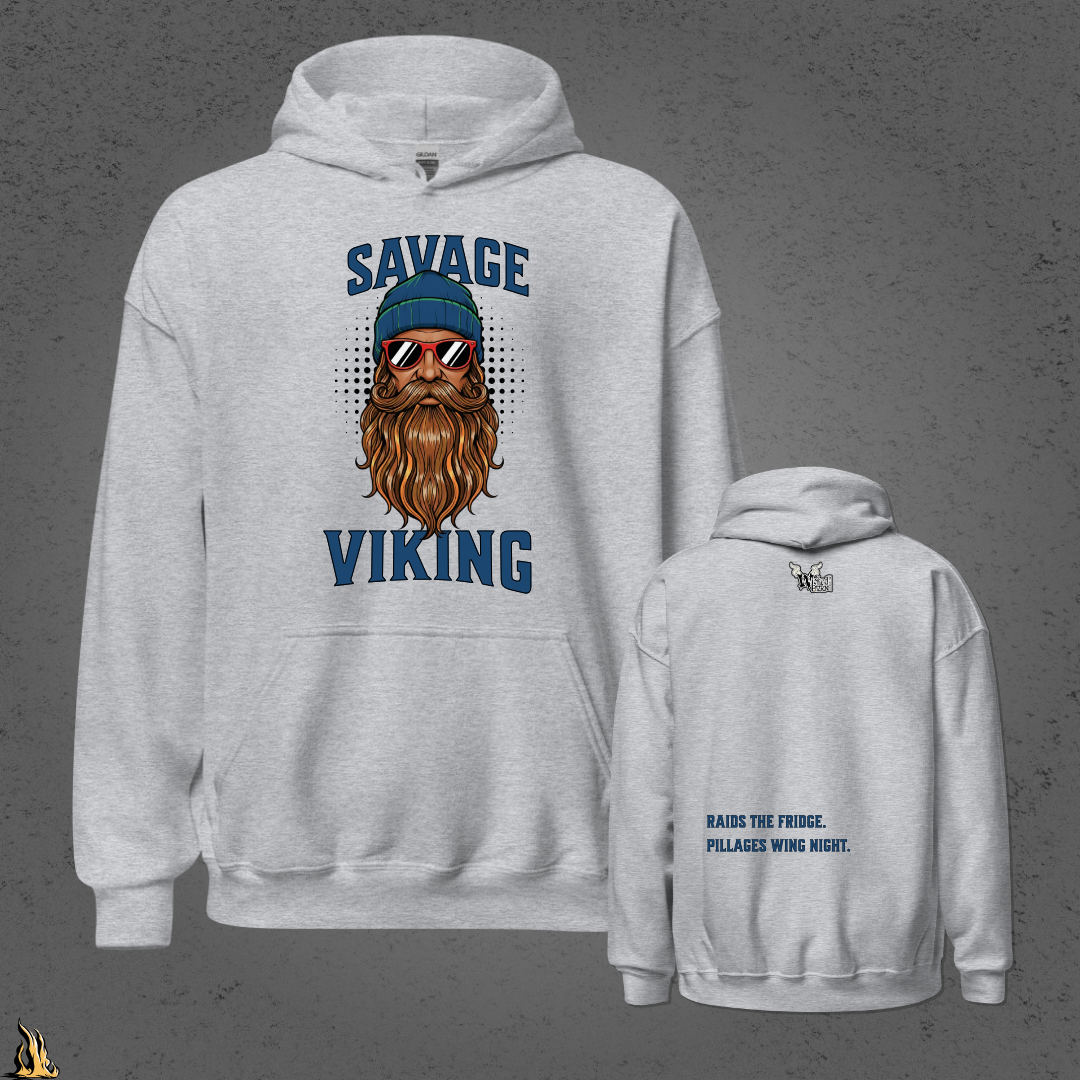 Savage Viking Graphic Unisex Hoodie – Ironstorm Edition