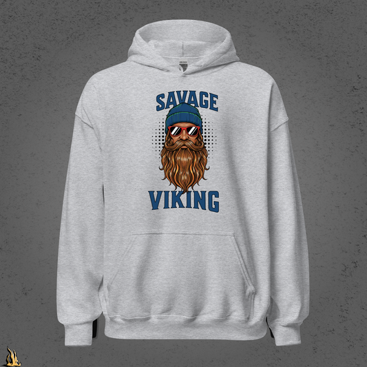 Savage Viking Graphic Unisex Hoodie – Ironstorm Edition