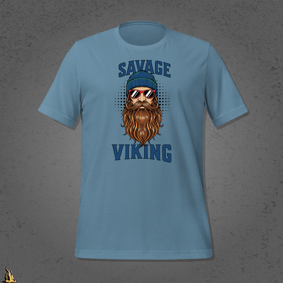 Savage Viking Graphic Unisex T-Shirt – Frostfire Edition