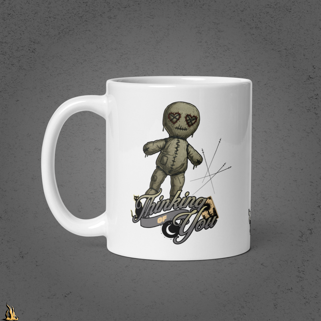 Thinking of You | Sarcastic Voodoo Doll Coffee Mug