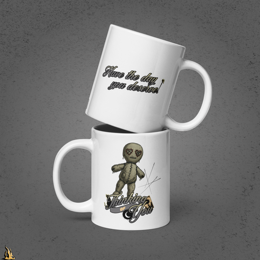 Thinking of You | Sarcastic Voodoo Doll Coffee Mug