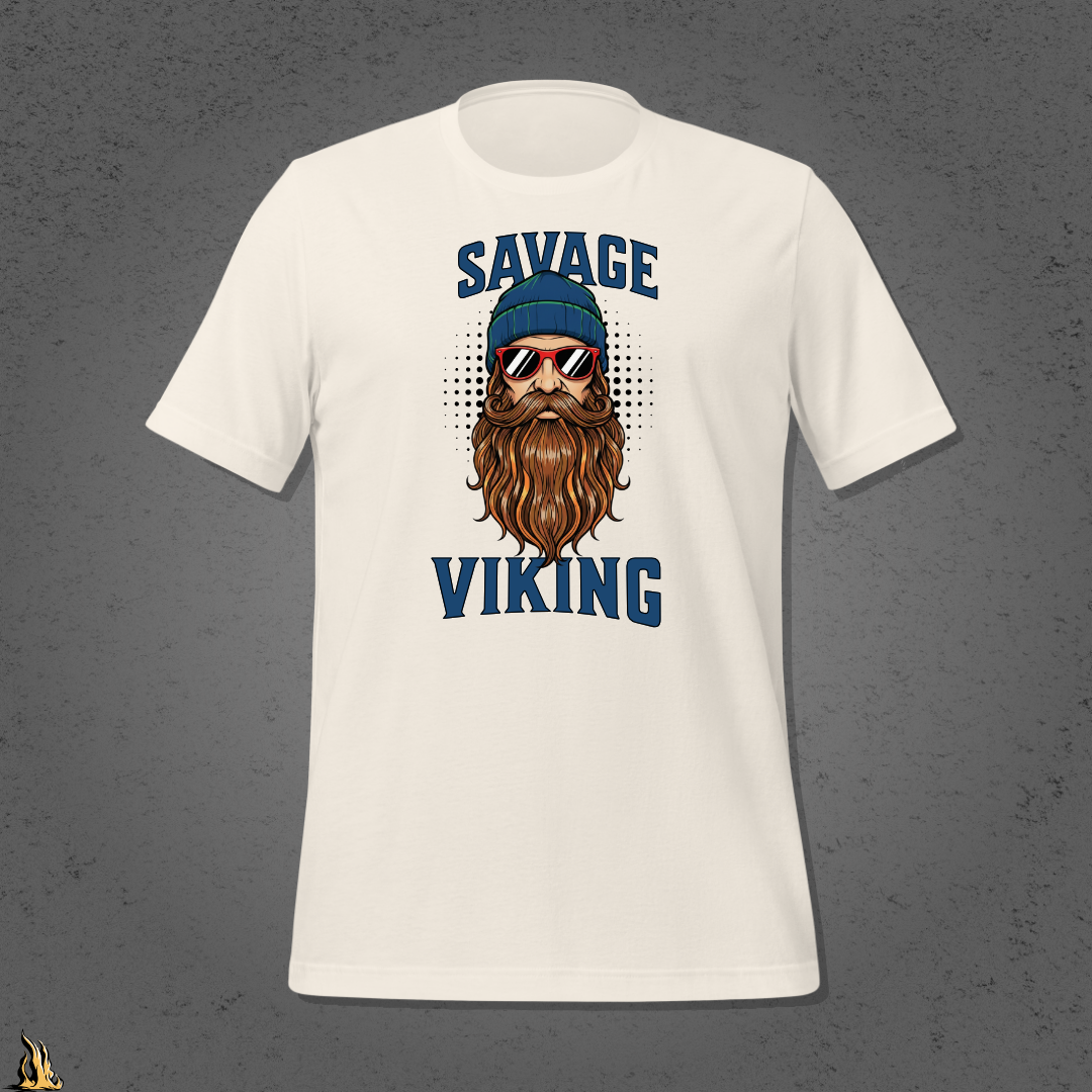 Savage Viking Graphic Unisex T-Shirt – Frostfire Edition